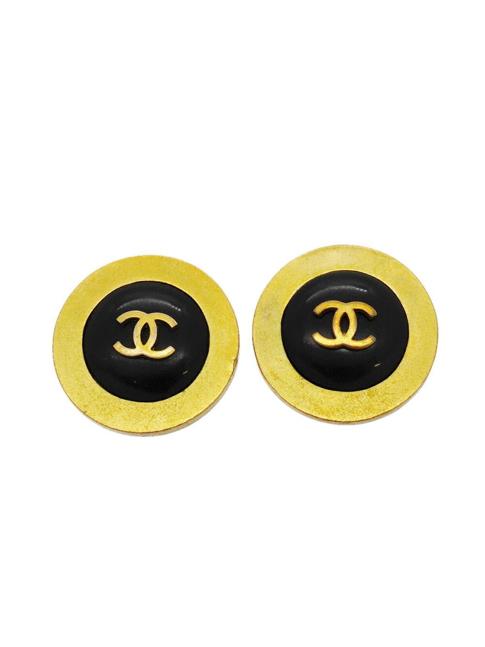 Chanel Cc Logo Circle Clip-On Earrings #371338C56B